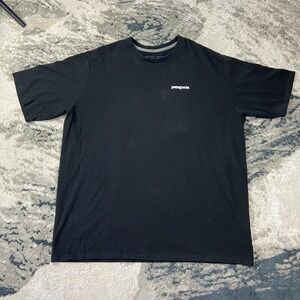 Patagonia Responsibili-Tee T Shirt Men 2XL Black Cotton Short Sleeve Regular Fit